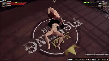 Jerle vs ellie nf3d mixed mma combat maledom