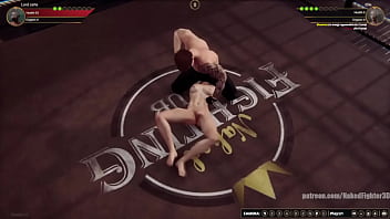 Jerle vs ellie nf3d mixed mma combat maledom