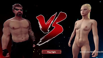 Jerle vs ellie nf3d mixed mma combat maledom