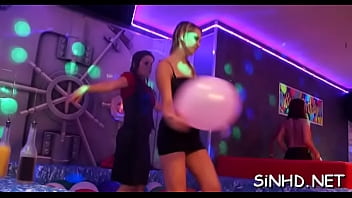 Alluring hotties are fucked senseless by hard male rods