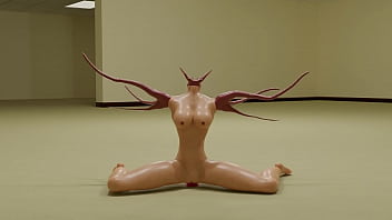 Tentac1e alien fucks dildo