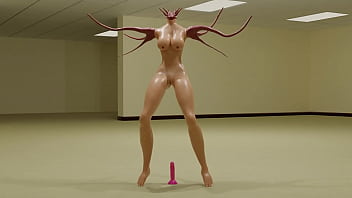 Tentac1e alien fucks dildo
