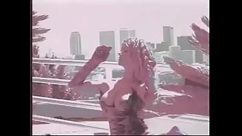 # old blonde slut with big naturals masturbates