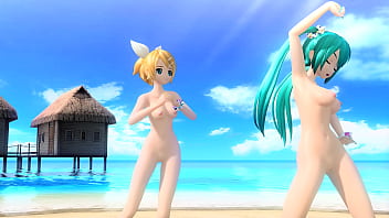 Hatsune miku y rin desnudas mod