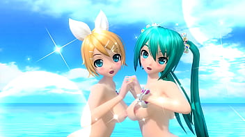 Hatsune miku y rin desnudas mod