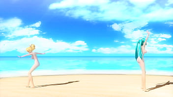 Hatsune miku y rin desnudas mod
