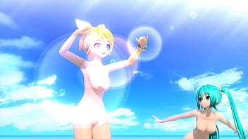 Hatsune miku y rin desnudas mod