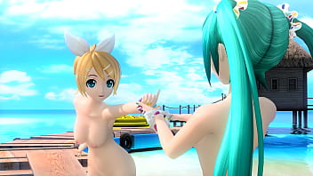 Hatsune miku y rin desnudas mod