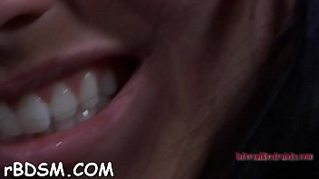 Magnificent brunette girlfriend is slowly getting naked