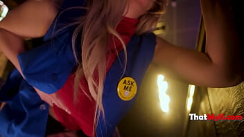 Blonde boss wants an employee who can fuck her all day on the job