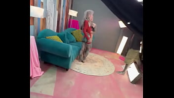 Posing in front of the camera with nahlu behind the hectop mundo you wanna know what we did next #