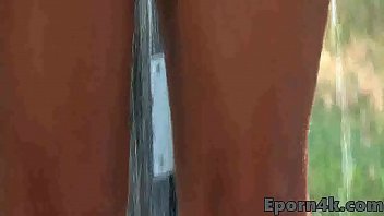 Amazing blonde teen giving blowjob outdoor Amazing blonde teen giving blowjob outdoor