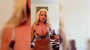Sexy blonde brittany andrews rubs her tits and finger fucks her pussy