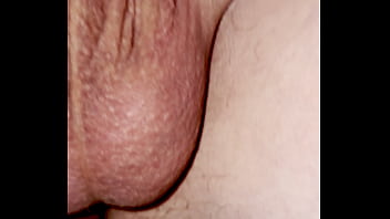 Close up solo male gets hard