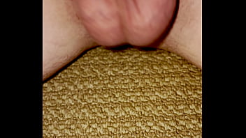 Close up solo male gets hard