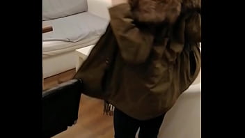 Tiny girl coming home