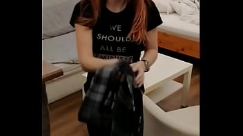 Tiny girl coming home