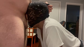 Facefucked bitch drinks her puke from a bucket