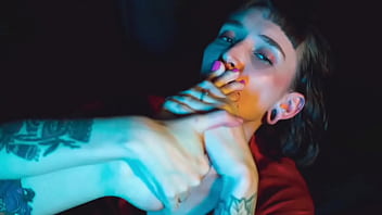 Talking dirty and sucking my toes