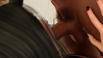 Mamada al moreno del taxi