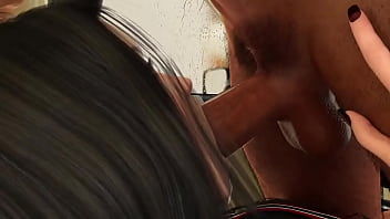 Mamada al moreno del taxi