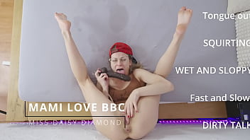 Gym mami gagging wet and sloppy squirting