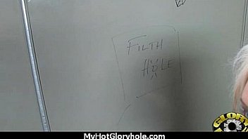 Huge tit babe deepthroats gloryhole dick 28