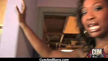 Supr Hot Ebony Chick Blows A Group Of White Dicks 21 thumbnail