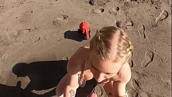 Would you say yes to a blowjob on the beach