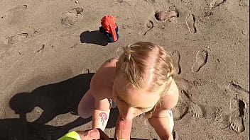 Would you say yes to a blowjob on the beach