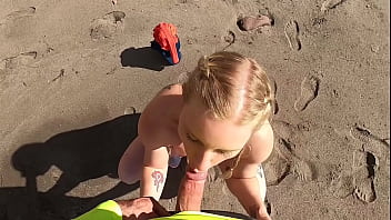 Would you say yes to a blowjob on the beach