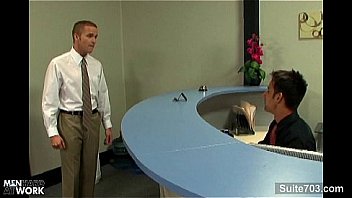 Lusty Blonde Gay Gets Fucked In The Office thumbnail