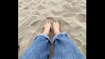 Chilean’s feet on the sand