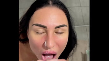 Slutty morning routine — blowjob doggy & facial