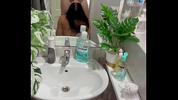 Slutty morning routine — blowjob doggy & facial