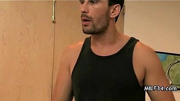 Horny big tit blonde milf nails a stud