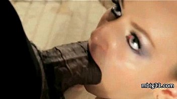 Horny cutie loving her sum black dick