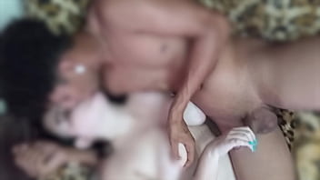 Beijando e fodendo com amante na frente do corno manso