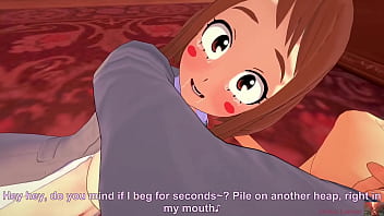 上司がうららかお茶子に捕まり、コイカツオフィスロールプレイで一生懸命サービスを受ける