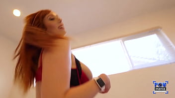 Lauren phillips rides & milks him bouncy tits redhead pawg