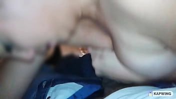 Dripping cum all over her face