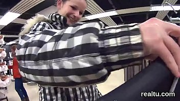 Charming czech kitten gets seduced in the mall and penetrated in pov