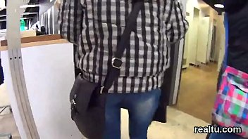 Charming czech kitten gets seduced in the mall and penetrated in pov