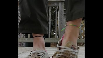 Cummy dirty trashed sneakers