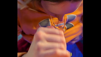 Cocksucking milf drops to knees for hard fuck until creampie