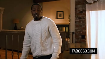 Black boss fucks his employer's wife during dinner