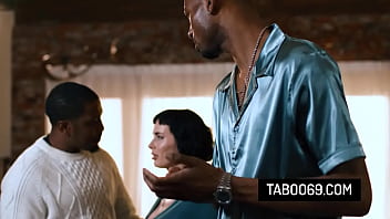 Black boss fucks his employer's wife during dinner Black boss fucks his employer's wife during dinner
