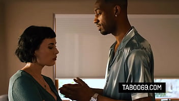 Black boss fucks his employer's wife during dinner