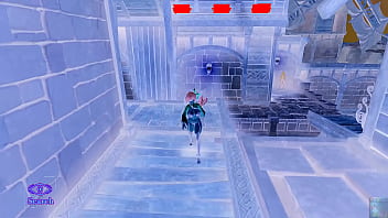 3dgirl in rpg world with huge tits and power hero