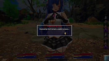 3dgirl in rpg world with huge tits and power hero